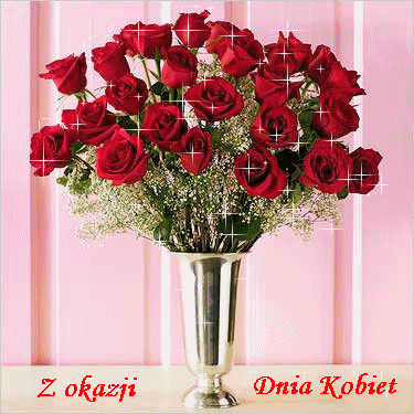 8 marca! Czerwone róże! Bukiet czerwonych róż! Dzień Kobiet!
