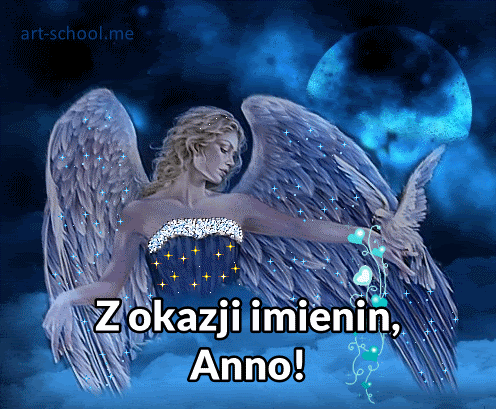 Anna! Imieniny Anny! Kartka imieninowa!