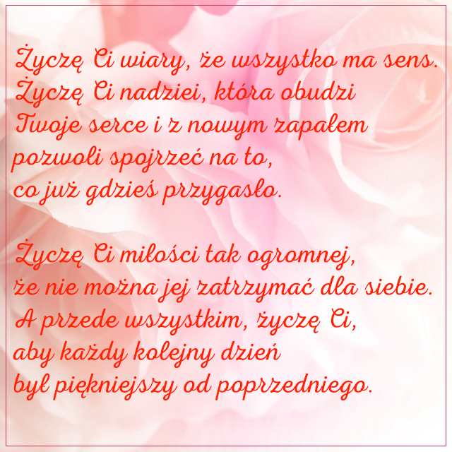 E-kartka z różowymi różami na urodziny