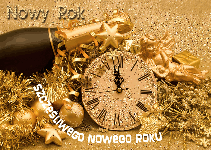 Gif! Gify! Szczęśliwego Nowego Roku! Noworoczne życzenia! Gify na Nowy Rok!