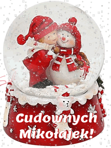 Gif. Gify. Życzenia na mikołajki. Życzenia mikołajkowe.