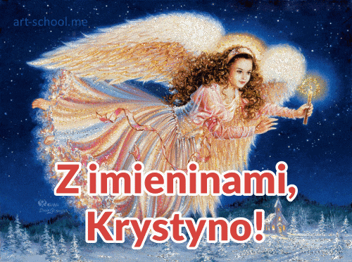 GIF-y z aniołami na imieniny Krystyny!