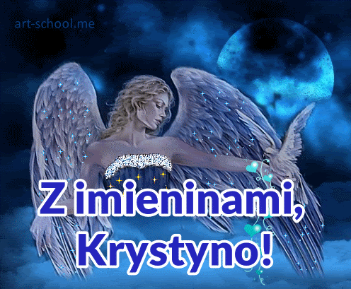 GIF-y z aniołami na imieniny Krystyny!