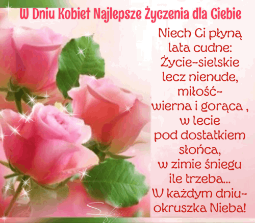 GIF z trzema różowymi różami! Trzy różowe róże! Kwiaty! Bukiet róż!