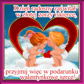 Gify i obrazki na walentynki Życzenia walentynkowe dla niej