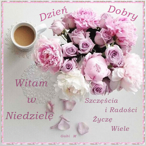 Gify Miłej niedzieli! Miłej niedzieli! Dzień dobry w niedzielę! Kartki! Kawa!
