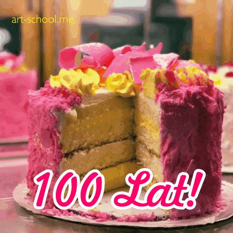 Gify urodzinowe! 100 Lat!