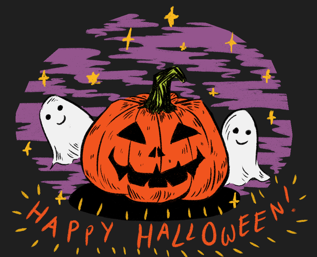 Gify wesołego halloween, cute, cartoon! Wesołego Halloween!