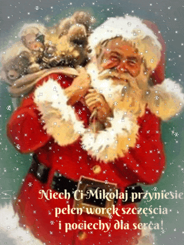 GIFy z życzeniami na Mikołajki! Kartki na Mikołajki! Gify na Mikołajki! Ruchome obrazki i animowane gify!