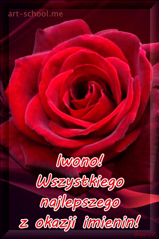 Imieniny Iwony! Darmowe kartki dla Iwony! Róże!