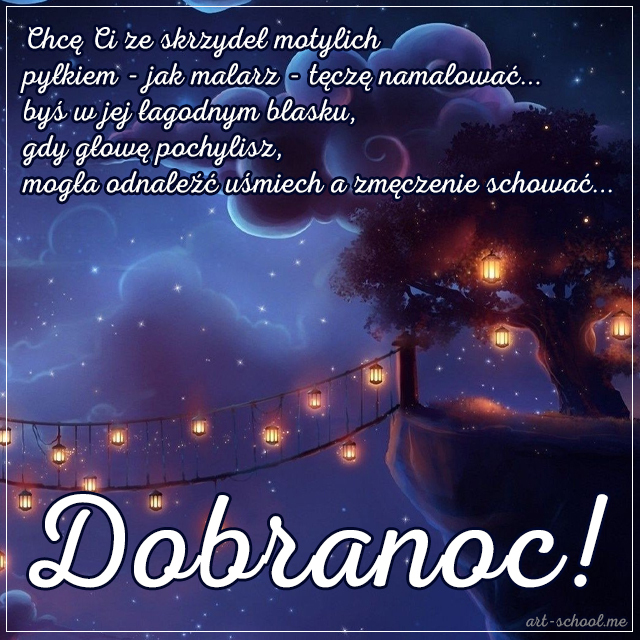 Kartki na Dobranoc Słodkich snów Życzenia na dobranoc