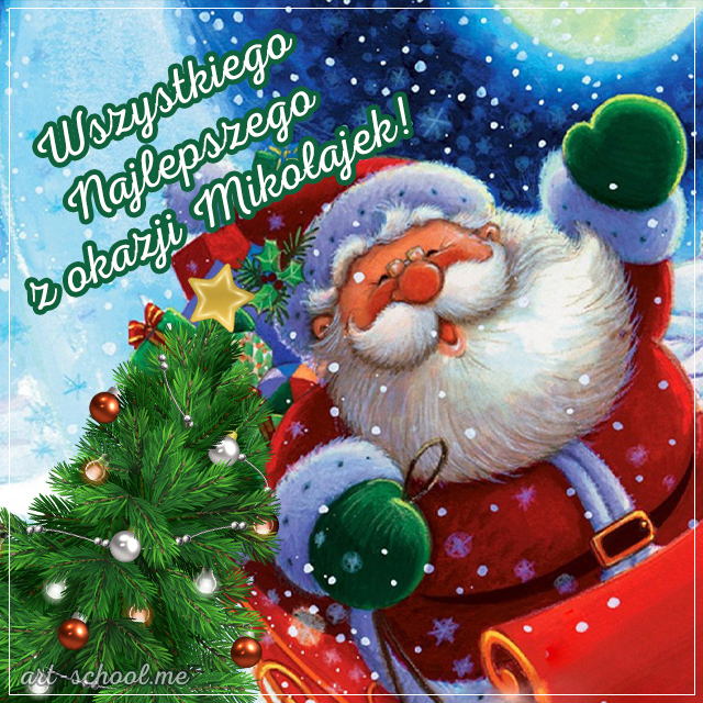 Kartki na Mikołajki. Świąteczne obrazki z życzeniami na 6 grudnia! Życzenia na mikołajki!