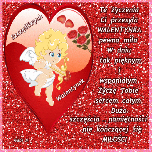 Kartki na walentynki dla córki Gify Życzenia walentynkowe dla córki