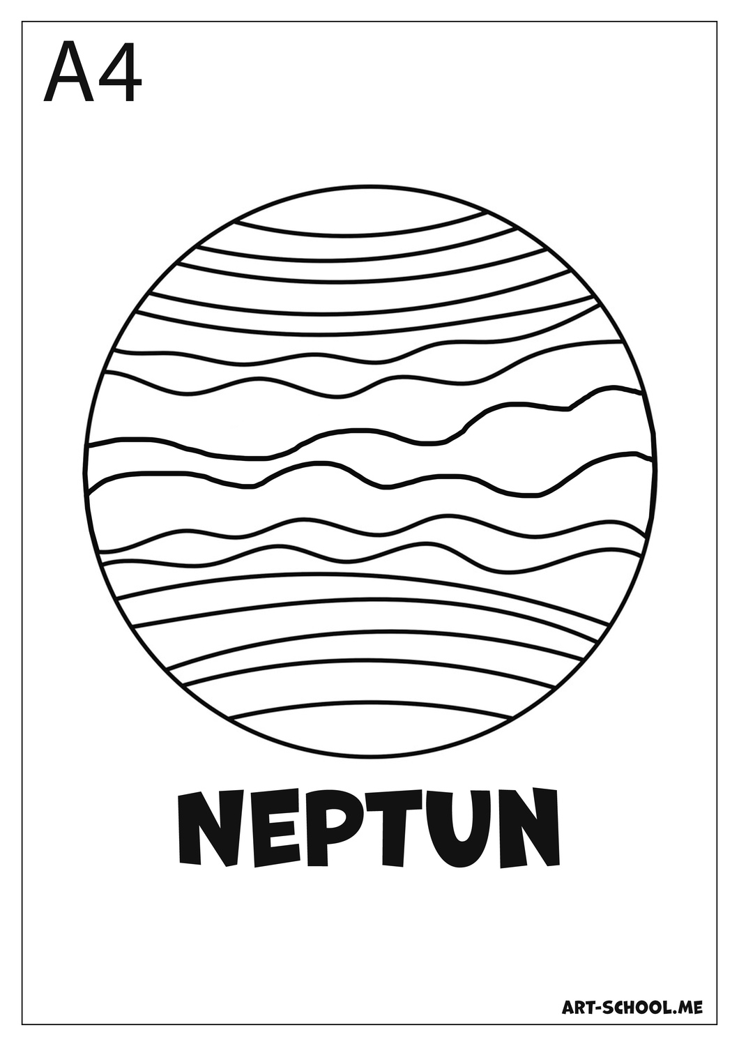 Kolorowanki planety! Neptun!