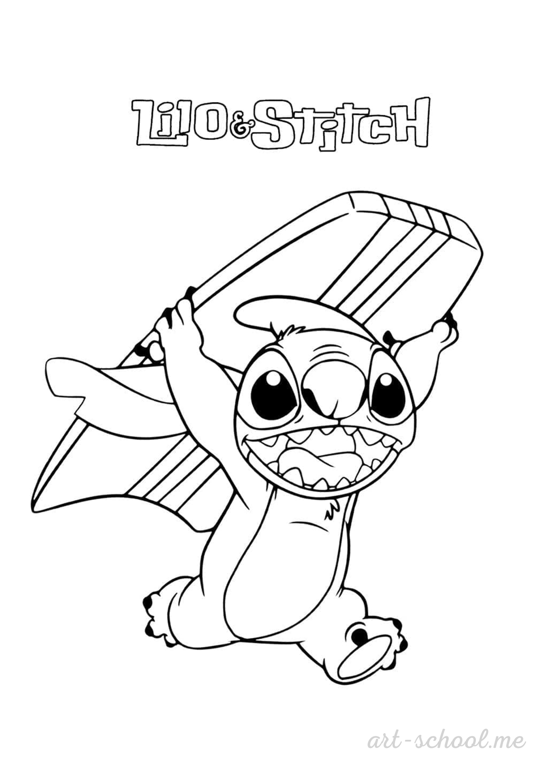 Kolorowanki Stitch Kolorowanki do druku Lilo i Stich PDF