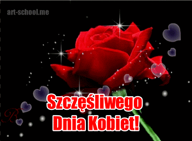 Kwiaty na dzień kobiet gify! Róże.