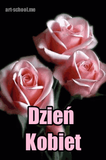 Kwiaty na dzień kobiet gify! Animacje z różami.