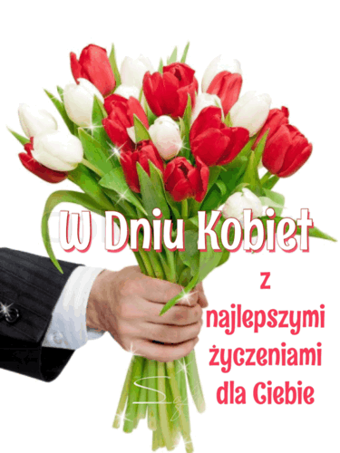 Kwiaty na dzień kobiet gify! Międzynarodowy Dzień Kobiet!
