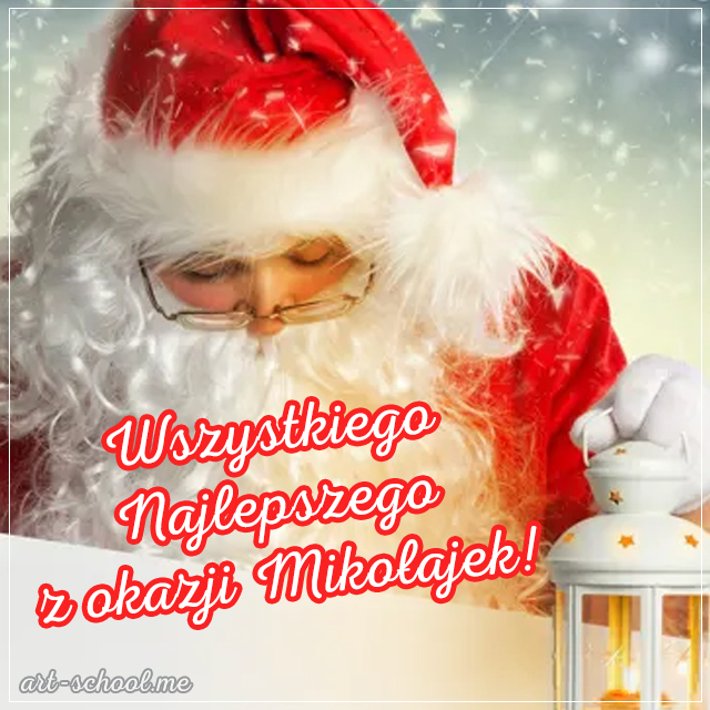 Mikołajki Kartki mikołajkowe Kartki świąteczne Dzień Świętego Mikołaja