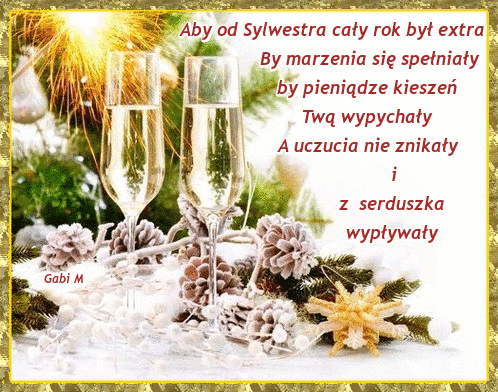Najpiękniejsze życzenia noworoczne! Gify z życzeniami na Nowy Rok!
