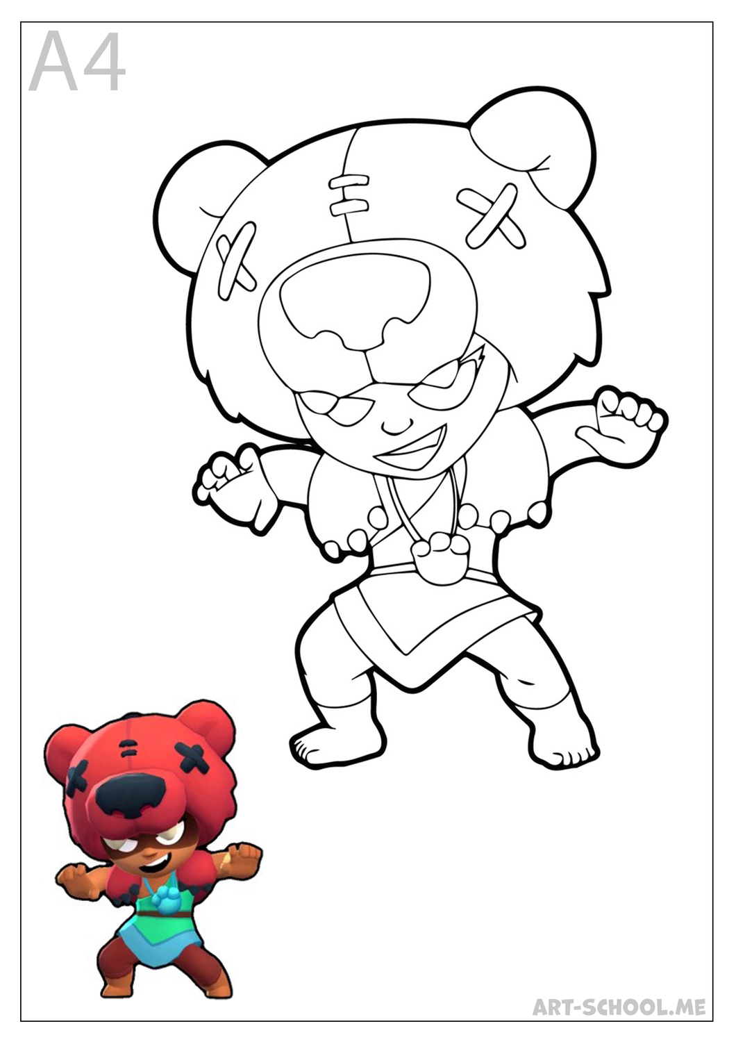 Nita! Kolorowanki Brawl Stars!