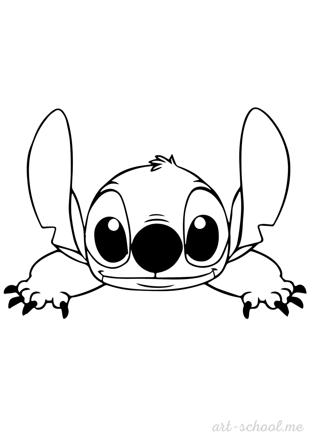 Stitch kolorowanka do druku A4 PDF