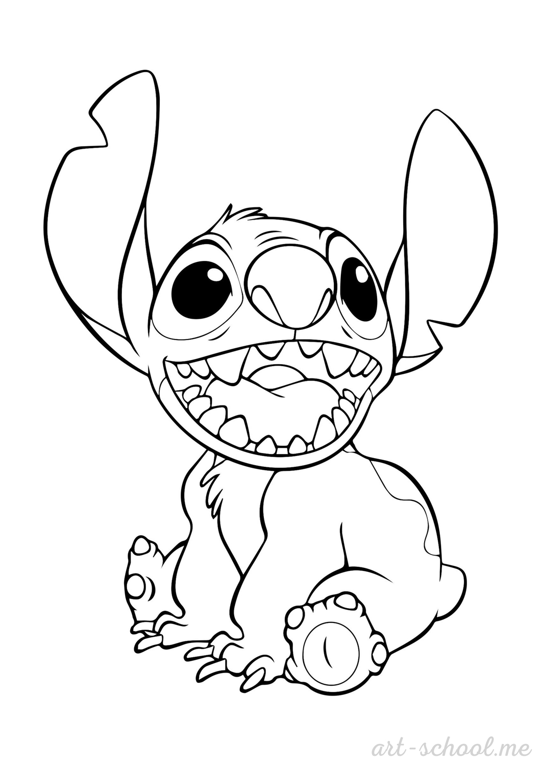 Stitch kolorowanka do druku pdf