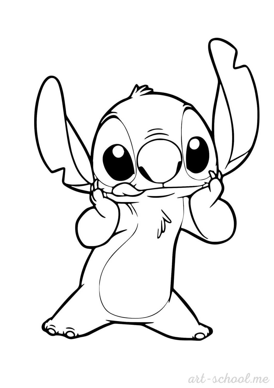Stitch kolorowanka do druku PDF