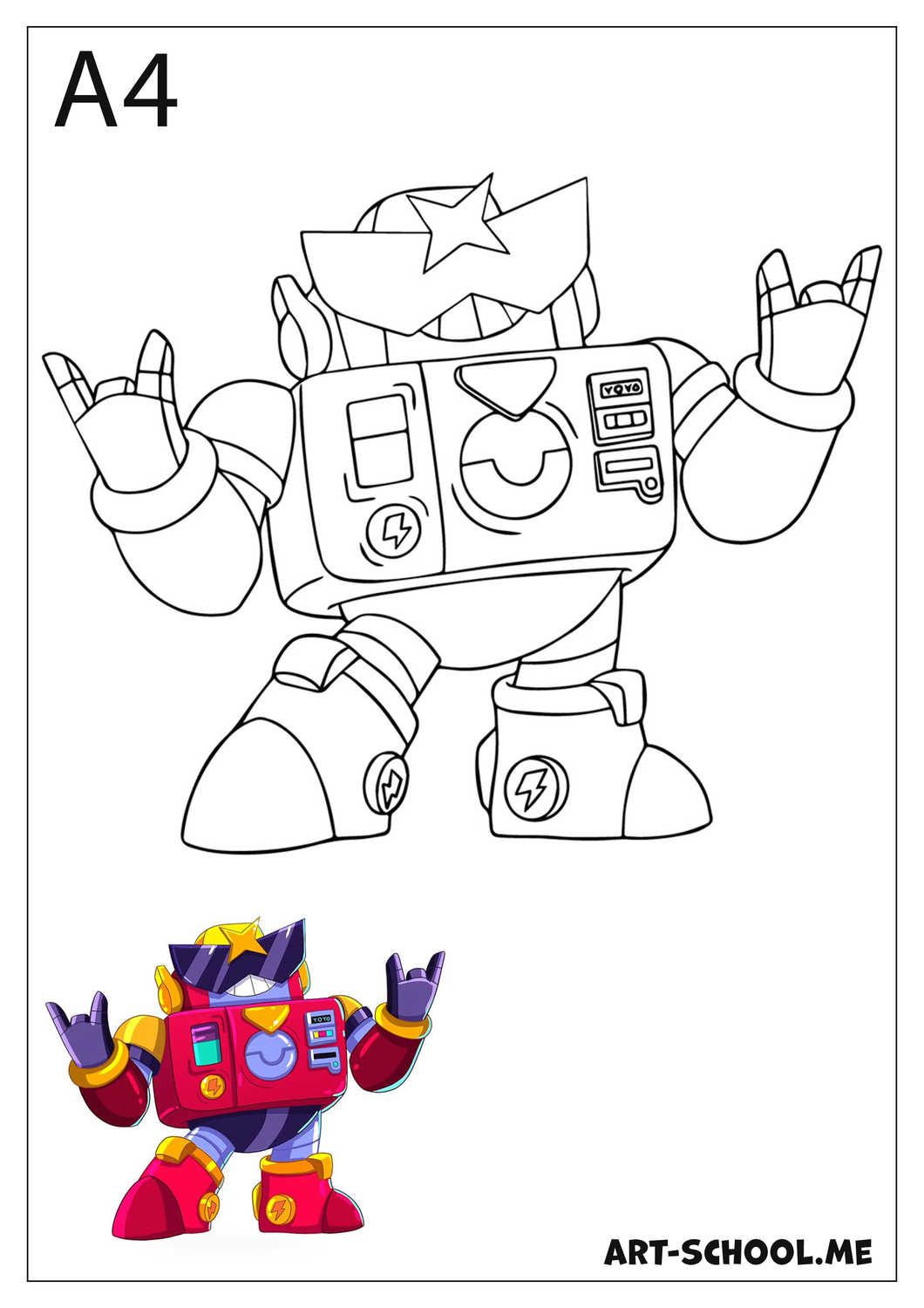 Surge Brawl Stars! Kolorowanka Brawl Stars!