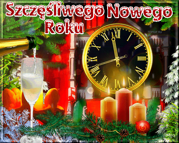Szczęśliwego Nowego Roku! Gif! Życzenia na Nowy Rok!