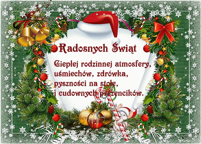 Wesołych Świąt! GIFy na Boże Narodzenie!