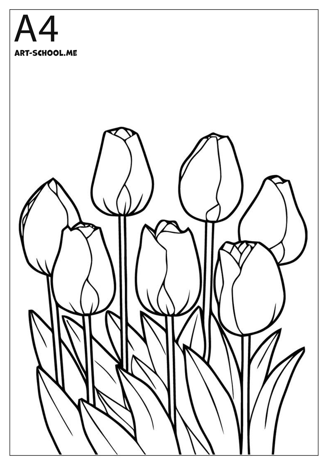 Wiosenne kolorowanki! Tulipany!