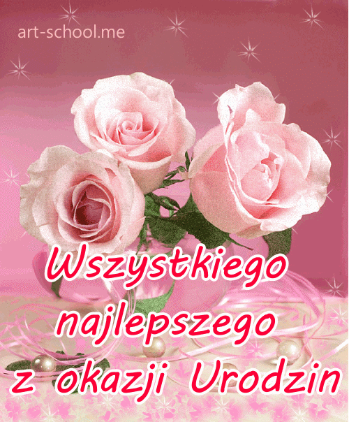 Wszystkiego najlepszego z okazji urodzin! Róże!