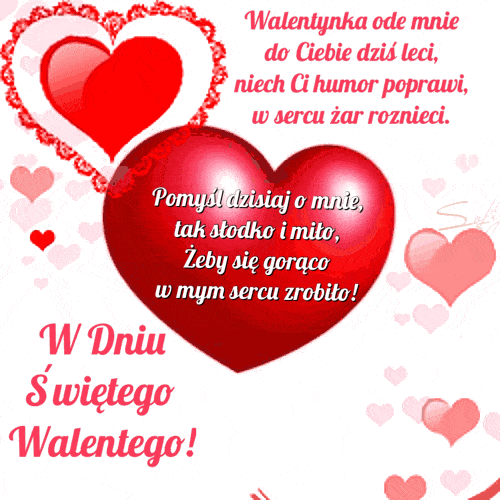 Życzenia walentynkowe dla żony Gify i obrazki na walentynki dla żony Kartki dla żony