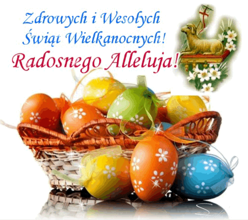 Życzenia Wesołego Alleluja - Gify i obrazki! Wesołych Świąt Wielkanocnych!