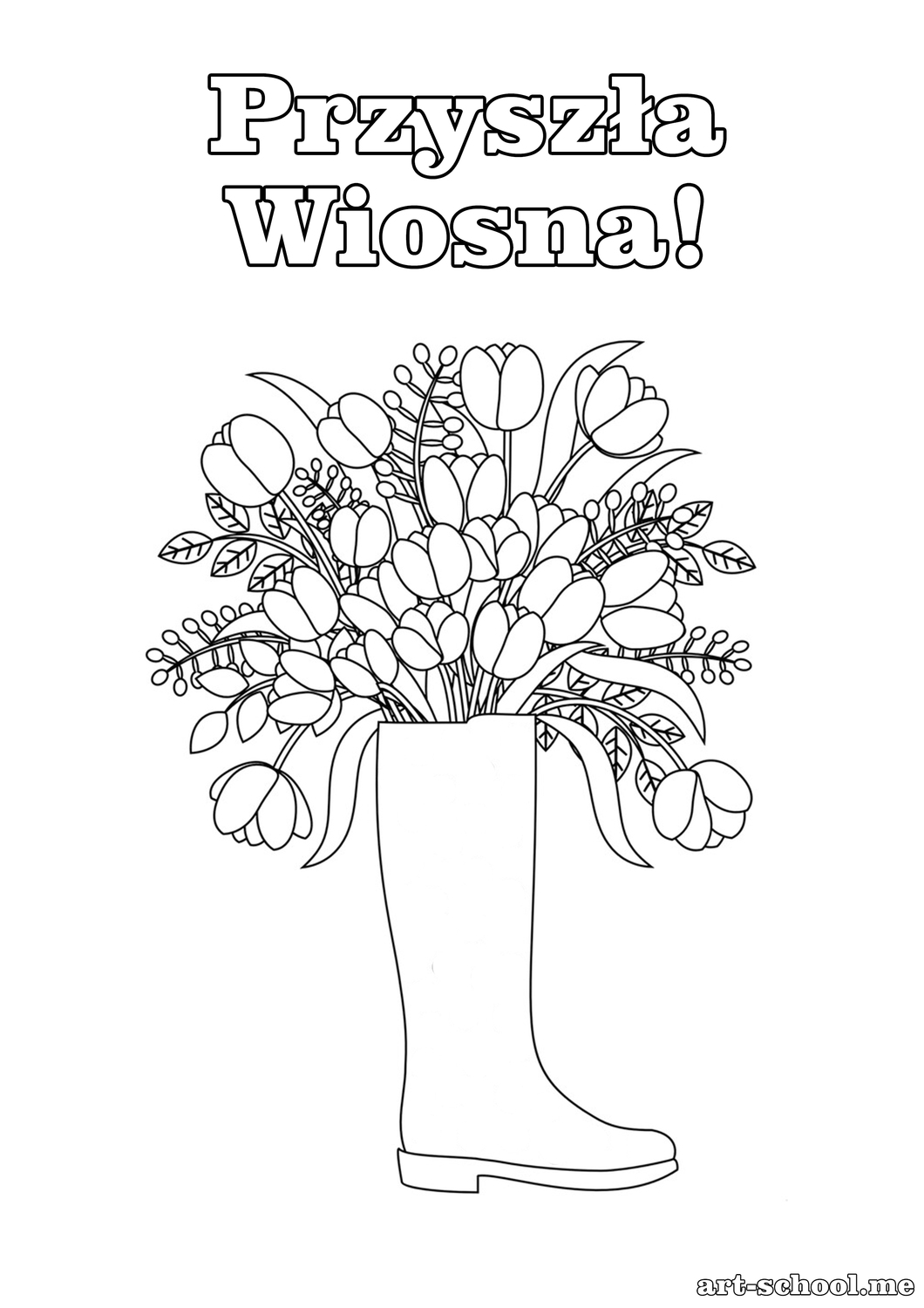 Bukiet kwiatów w bucie! Wazon w kształcie buta!