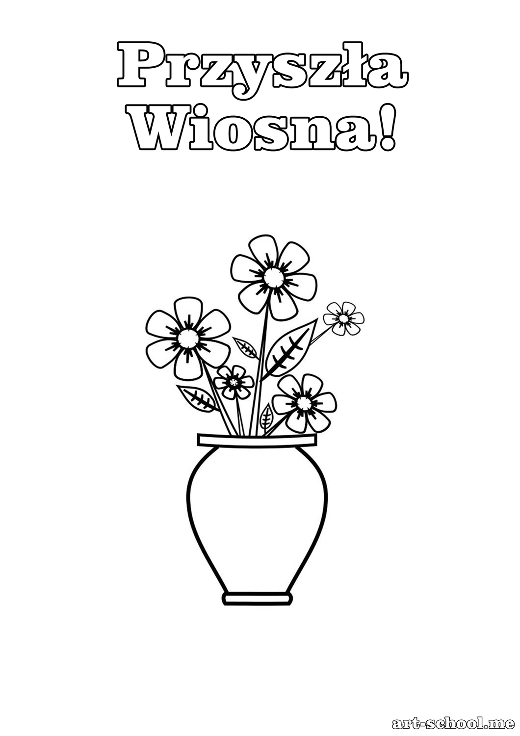 Bukiet kwiatów w wazonie! Laurka z bukietem kwiatów dla mamy i babci!