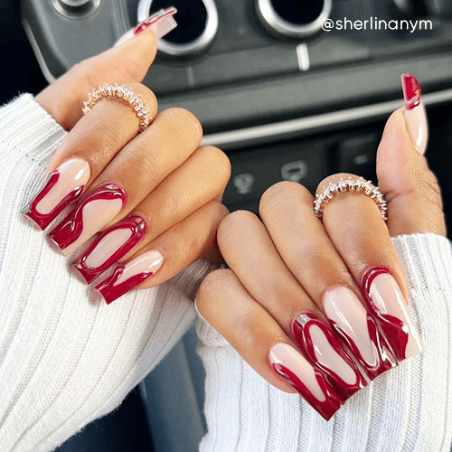 Czerwony wiosenny manicure! Wiosenne paznokcie! Paznokcie wiosna!