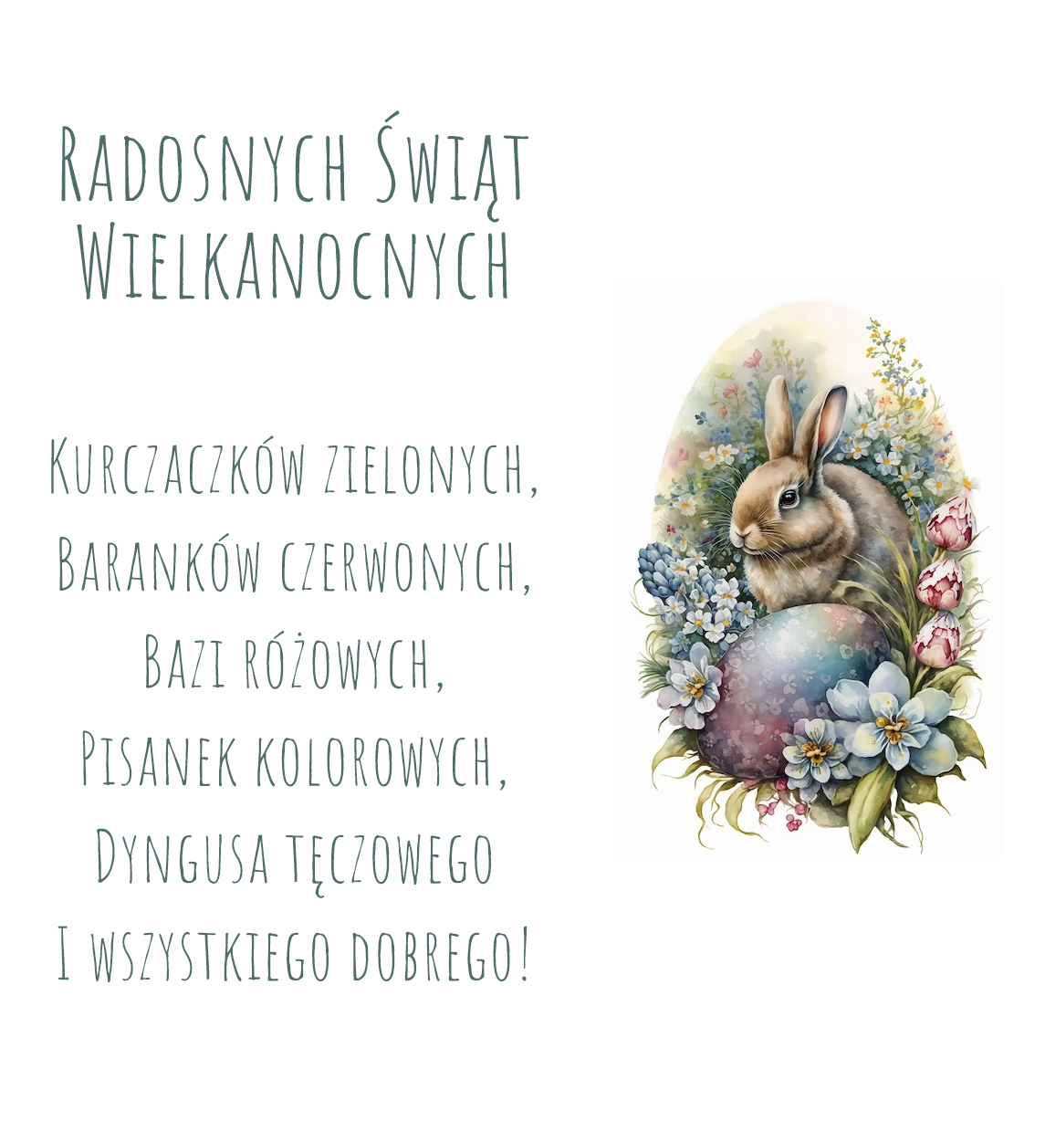 Dla Was kartki i życzenia na Wielkanoc za darmo! Wesołych Świąt! Wielkanocny króliczek! Wielkanocny zając!
