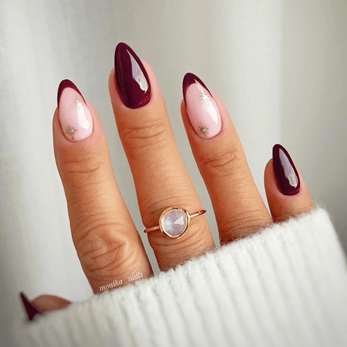 Dojrzała wiśnia. Trendy w manicure wiosna! Wiosenne paznokcie! Wiosna!