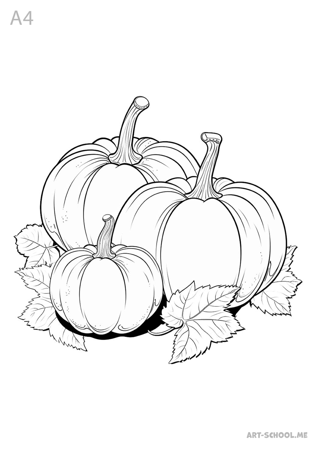Dynie. Jesienne zbiory dyni. Przygotowania do Halloween. Kolorowanka!