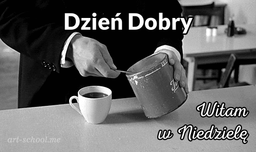 GIF z kawą! Dzień Dobry! Witam w Niedzielę! Kawa. To kawa dla Ciebie!