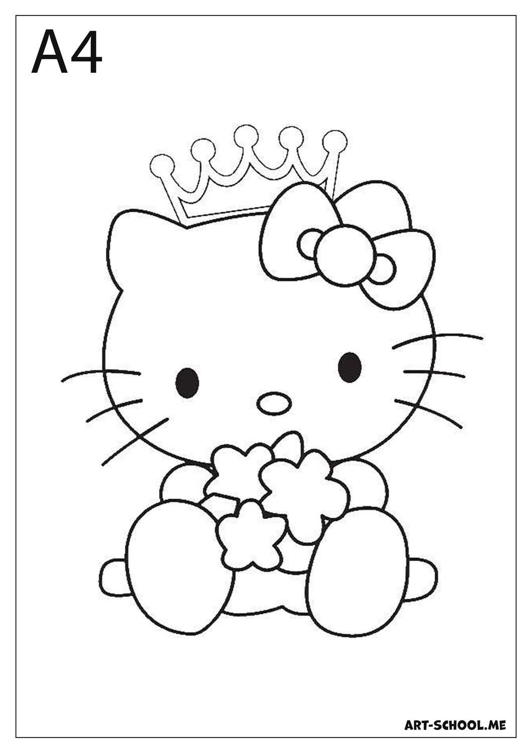 Hello Kitty! Darmowa kolorowanka do wydruku!