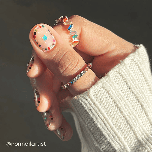 Jaskrawy modny manicure! Manicure z obramowaniem!
