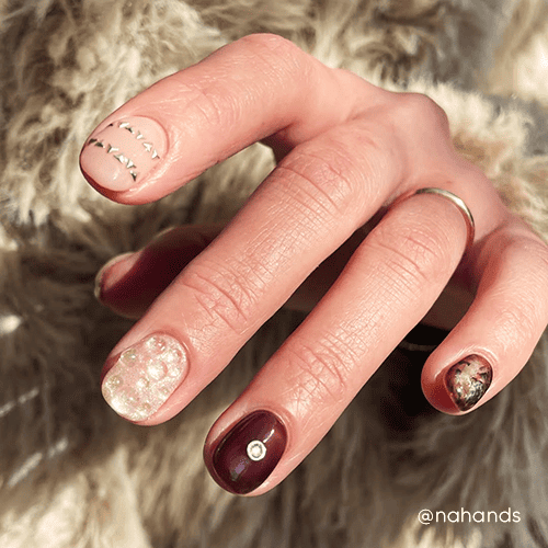 Jaskrawy modny manicure! Wiosenne paznokcie! Wielowarstwowy nail art!