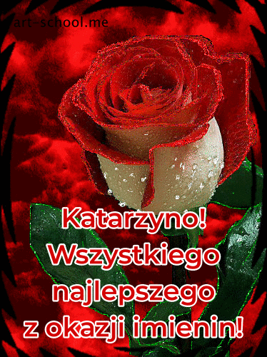 Katarzyno! Wszystkiego najlepszego z okazji imienin! Kwiaty na imieniny dla Kasi.