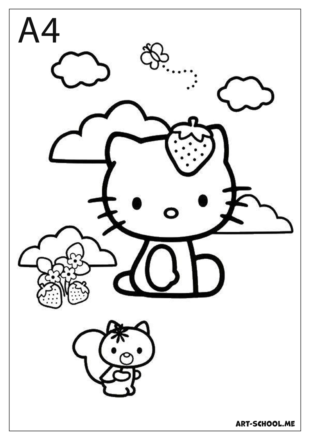 Kolorowanka Hello Kitty dla dzieci!