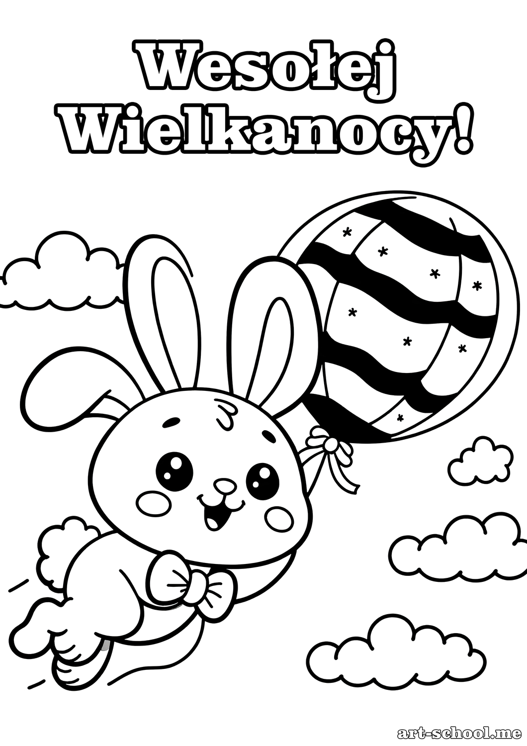 Króliczki i zajączki! Kolorowanki na Wielkanoc!