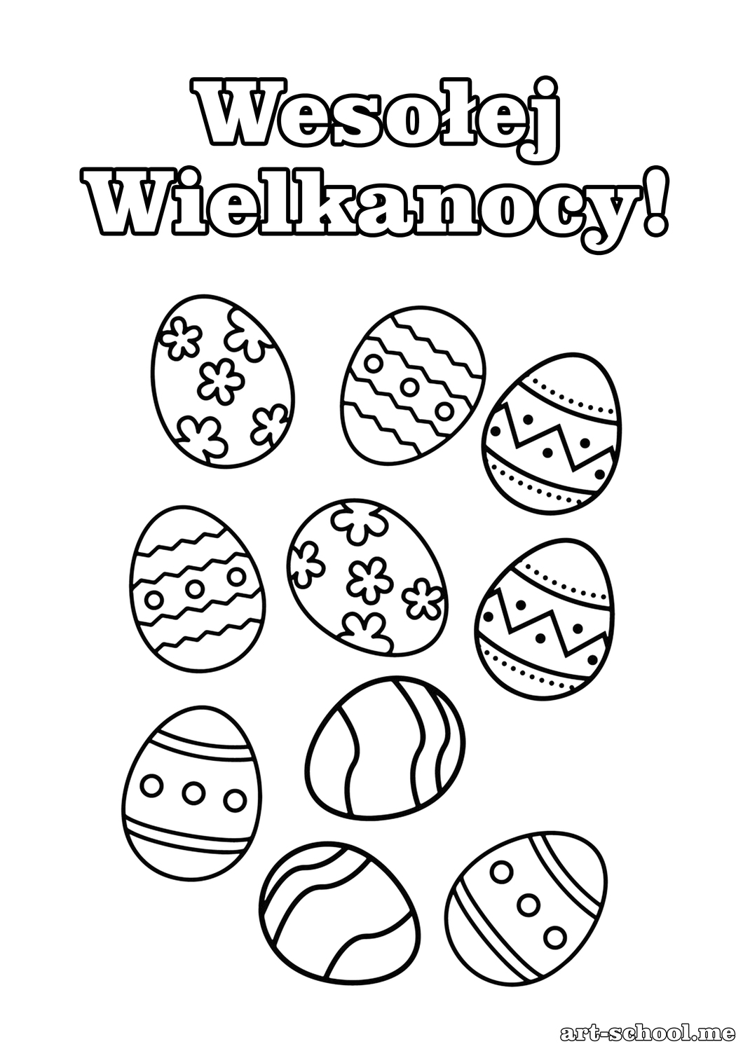 Laurka! Kolorowanka! Jajka wielkanocne!