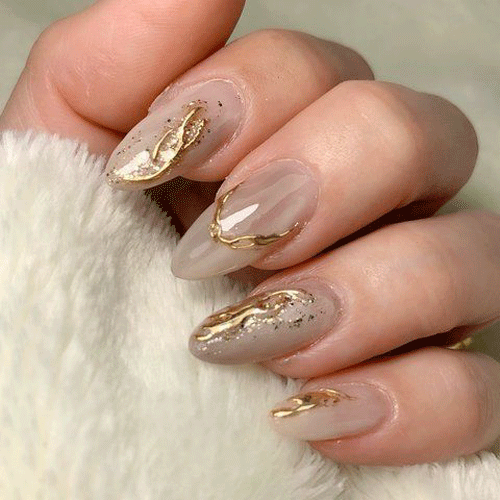 Trendy wiosennego manicure! Koreański design 3D! Wiosenne paznokcie!
